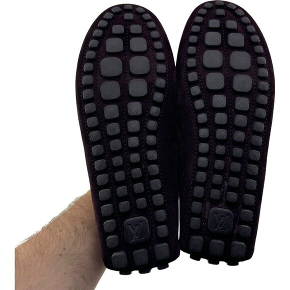 NWOB Louis Vuitton Red & Brown Suede w/ Leather Bow Loafer Shoes Size 7.5 - Picture 12 of 12